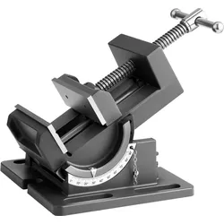 VEVOR Maschinenschraubstock kippbar, 10,795 cm Backenbreite, Bohrmaschinen Schraubstock, 0–90° Neigung verstellbar, Werkbankschraubstock für die Holzbearbeitung & Tischplatten, schwarz