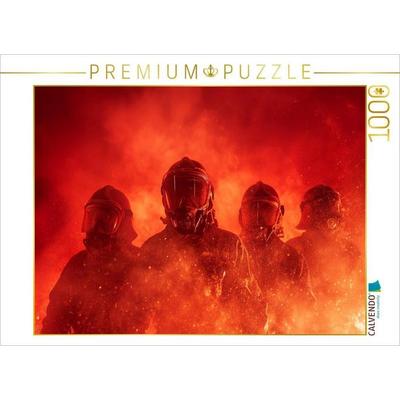 CALVENDO Puzzle Feuerwehrmänner im Feuer | 1000 Teile Lege-Größe 64x48cm Foto-Puzzle für glückliche Stunden, Sonstige von , Calvendo Puzzle