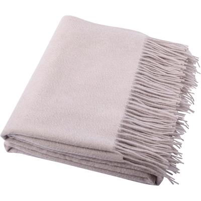 Wohndecke ZOEPPRITZ1828 "Since 1828 Cashmere", beige (clay), B:130cm L:180cm, Kaschmir, Wohndecken, Wohndecke, Klassisch unifarbenes Plaid aus besonders feinem Cashmere