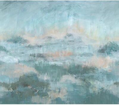 WallPops Scott Living Mirage Blue Self Adhesive Mural - N/A