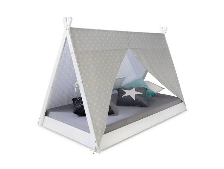Homestyle4u Kinderbett 90x200 mit / ohne Bettkasten Stauraum Hausbett Junge Mädchen (Set, mit Lattenrost), Kinderbett