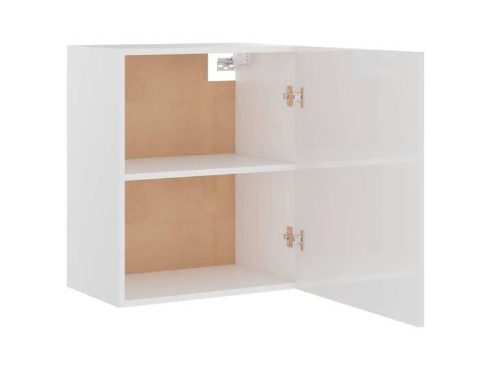 Armoire suspendue Blanc brillant 50x31x60 cm Aggloméré LVD