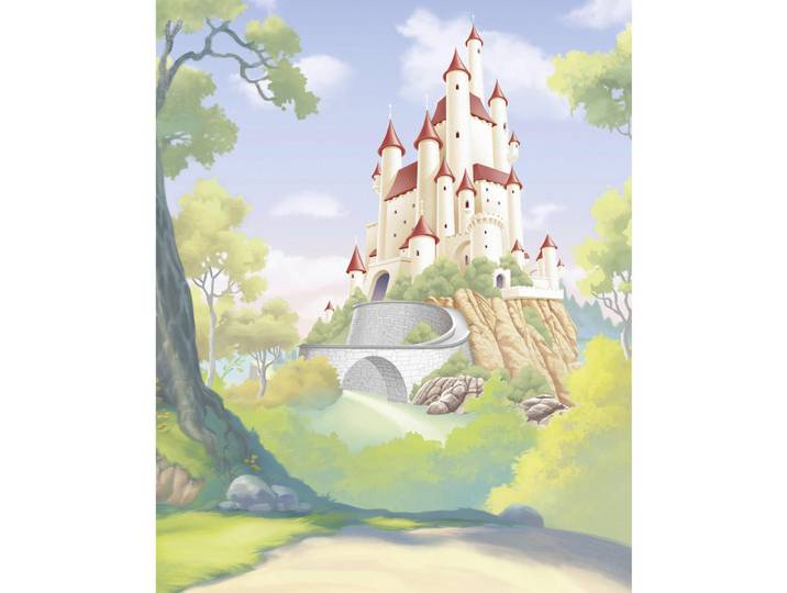 Disney Fototapete Princess Snow White, Mehrfarbig, Cartoon, 200x250 cm, Tapeten & Wandverkleidungen, Fototapeten