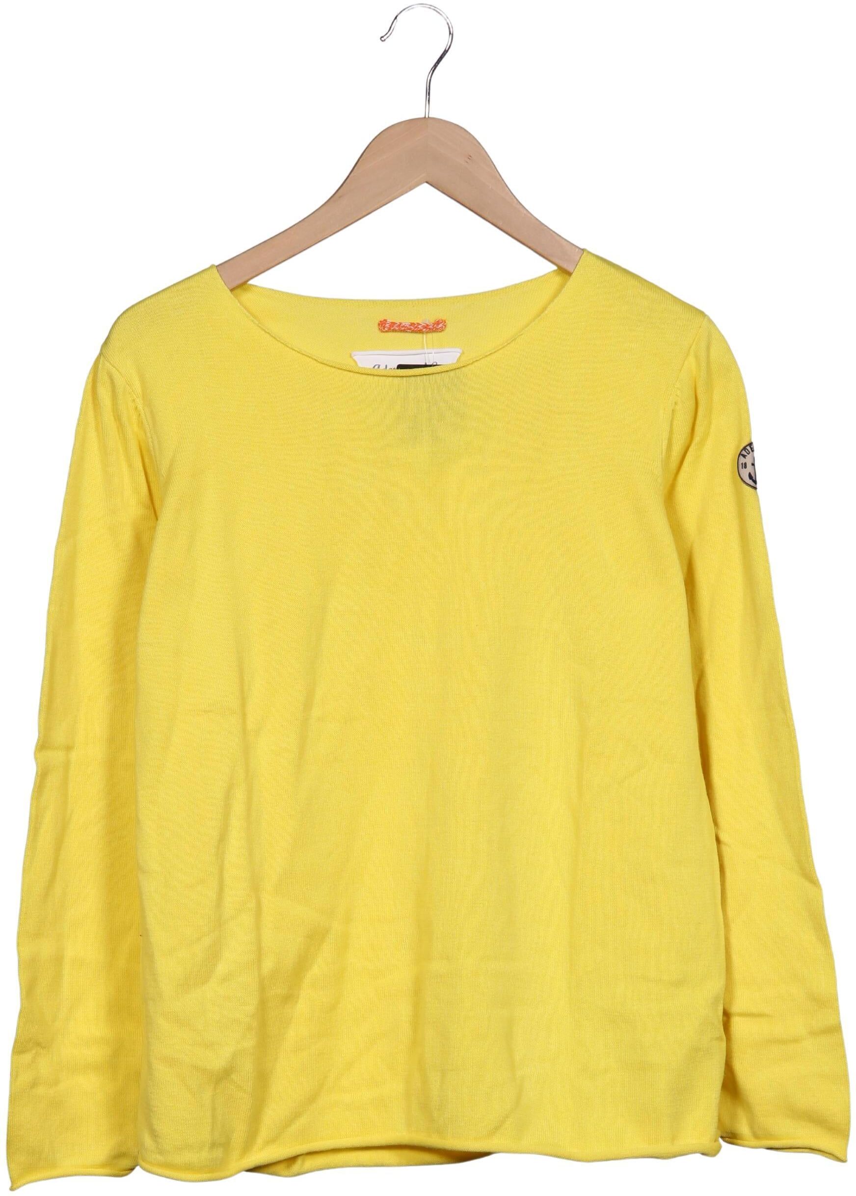 Adenauer & Co Damen Pullover, Gelb, Gr. S, Baumwolle - Second Hand
