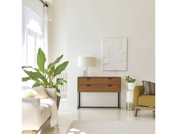 Konsole Urban aus Akazienholz und Metall 100 - Natur