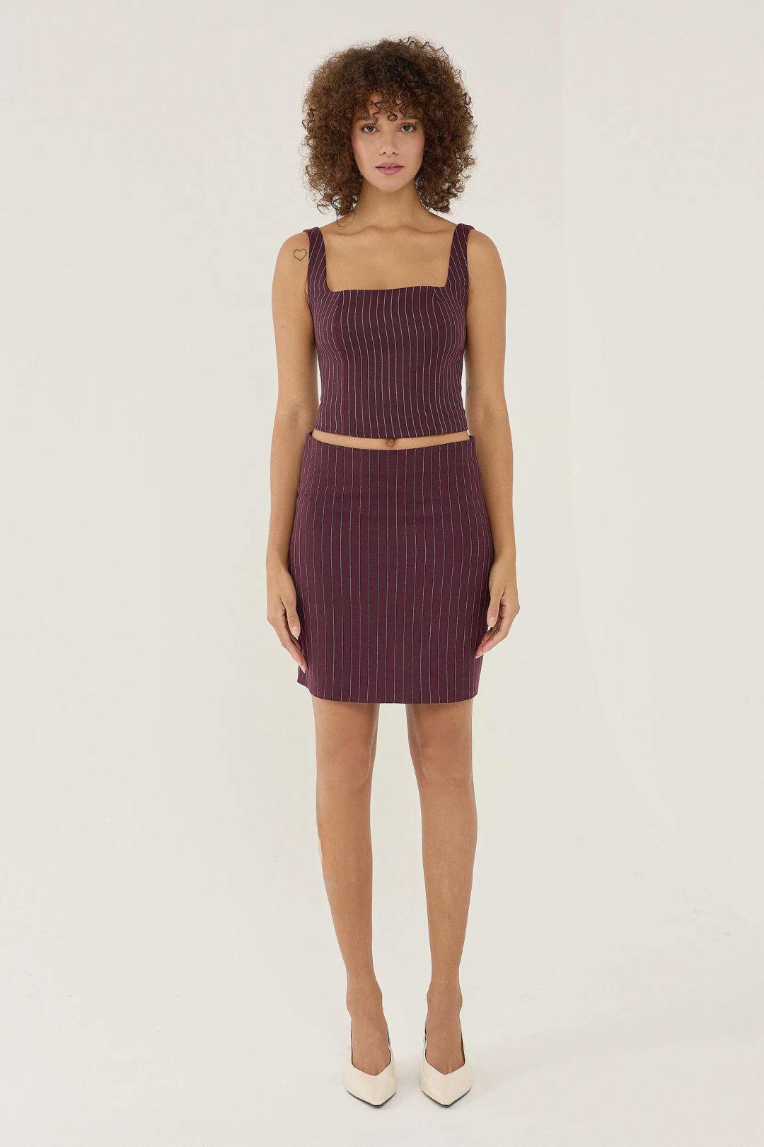 Gestreepte Mini Rok