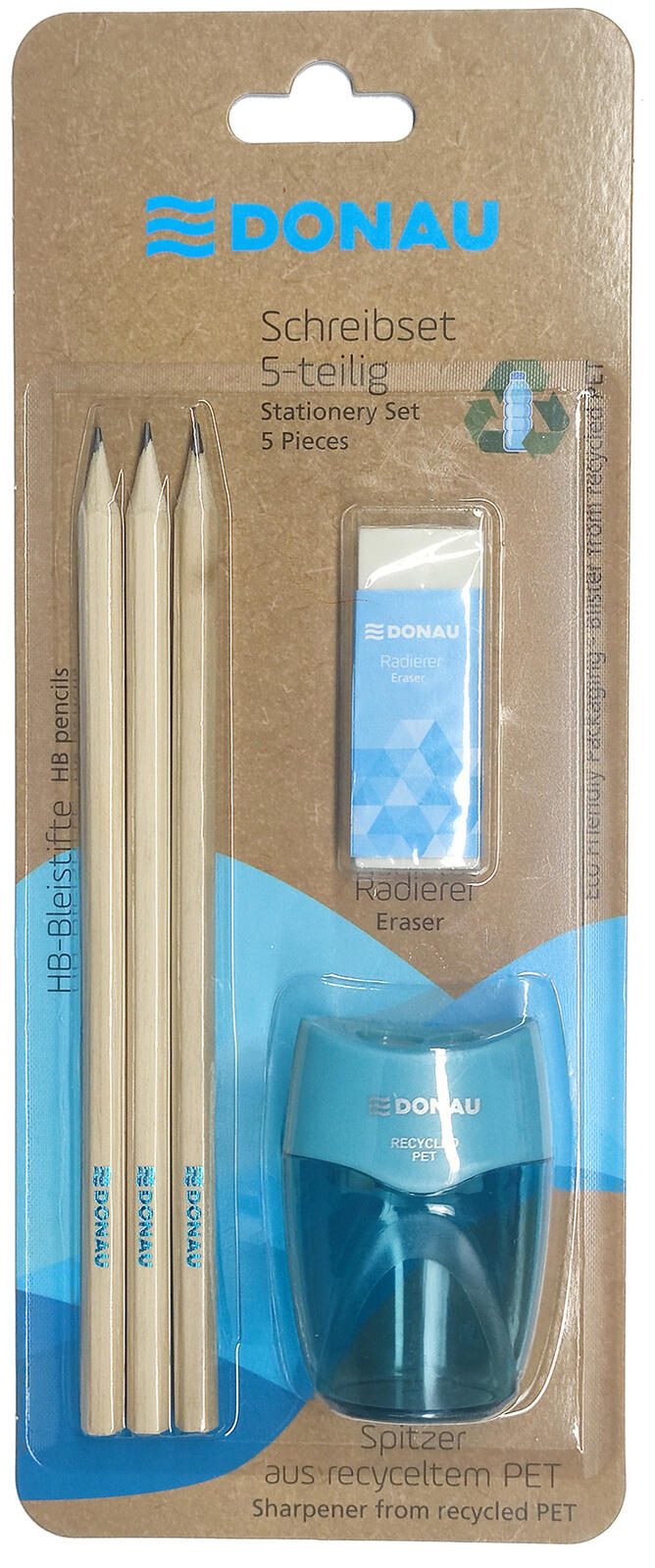 DONAU Bleistift-Set HB blau, 1 Set 7822100-17