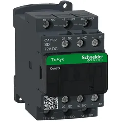 Schneider Electric CAD32SD Hilfsschütz, 3S+2Ö, 72V DC