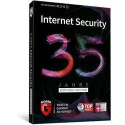 G Data Internet Security Birthday Edition, 5 Geräte 1 Jahr