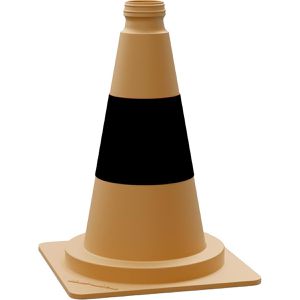 Schake Leitkegel 3L320G, Höhe 32cm, tagesleuchtend, gelb