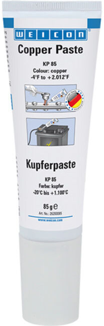 WEICON Kupferpaste, Schmier- und Trennmittelpaste auf Kupferbasis, 85 g, kupfer (26200085)