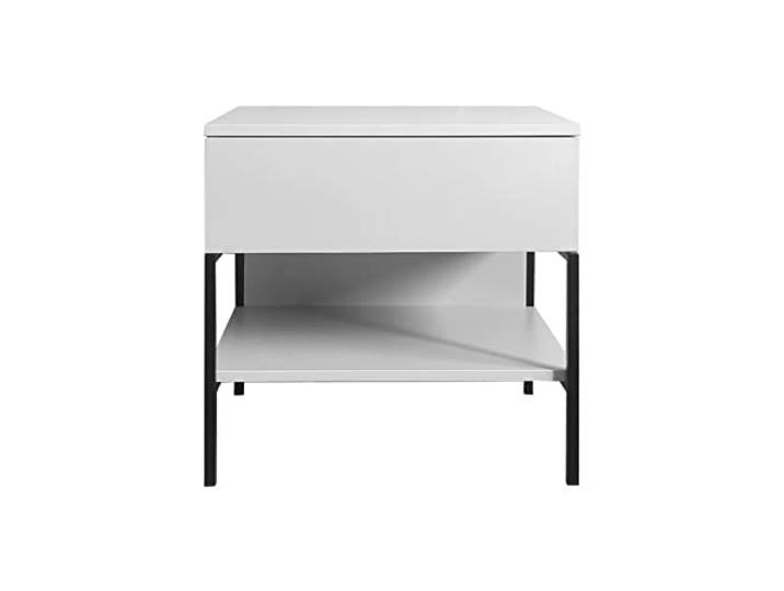 YCCHAH Bett mit Stauraum Startseite Nachttisch Single Layer Locker Wohnzimmer Multifunktionales Sofa Beistelltisch Schlafzimmer Offenes Regal Desktop(B)