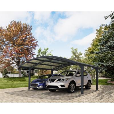 Einzelcarport PALRAM - CANOPIA "Arizona", grau (anthrazit), B/H/T: 200cm x, Carports, 100% UV-geschützt
