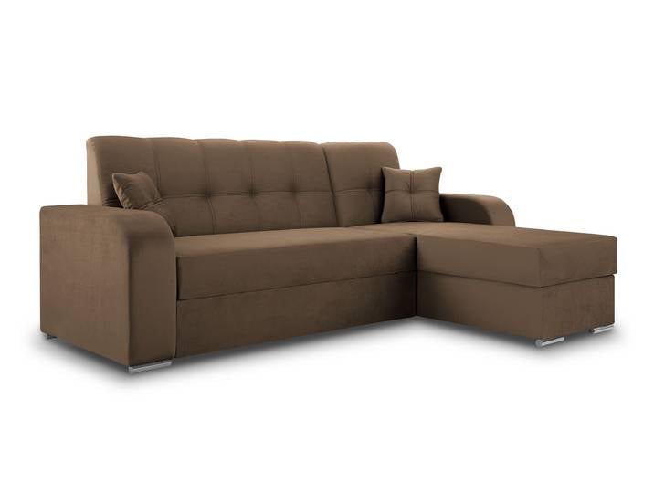 Ecksofa ORINOCO Rechts Braun (Monolith 9)