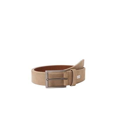 Ledergürtel LLOYD MEN’S BELTS "Lloyd Belts Herrengürtel 0241", Herren, Gr. 85, beige (kamel), Leder, Gürtel Ledergürtel
