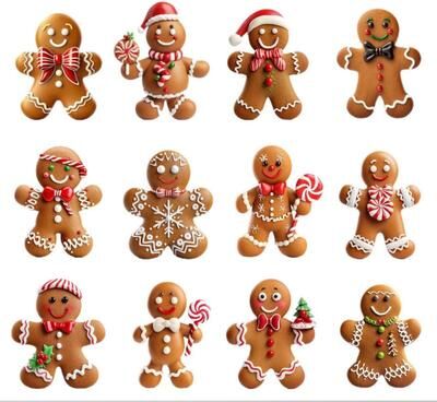 Multicon Wholesale Hub Gingerbread Man Hanging Ornament, Merry Christmas Wooden, DIY Home Xmas Celebration, Party Decoration, Happy New Year Gingerbread Man Hanging Ornament, Merry Christmas Wooden, DIY Home Xmas Celebration, Party Decoration, Happy New Y