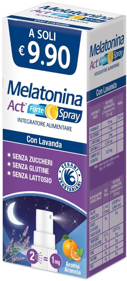 F&F Srl MELATONINA ACT FORTE SPRAY15ML