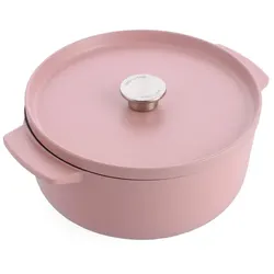 KitchenAid Bräter mit Deckel rosa geeignet für alle Herdarten Bis zu 260°C