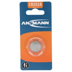 Ansmann Lithium Knopfzelle CR2016, 3 Volt