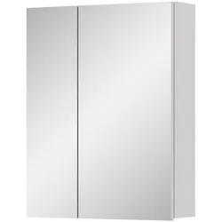 SPIEGELSCHRANK weiß 60 cm, Badezimmer Schrank 2-türig