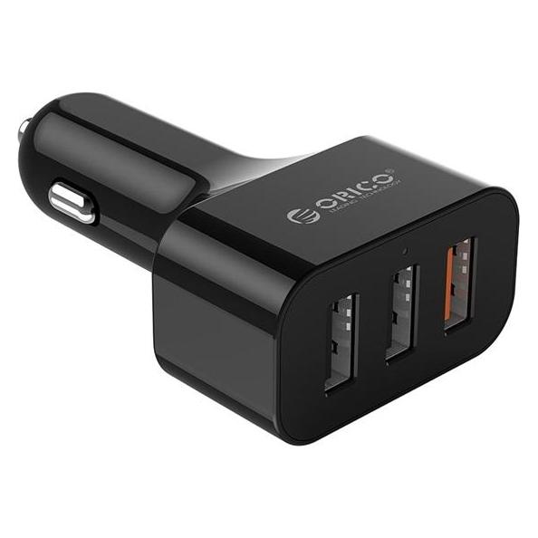 Orico autós töltő - UCH-Q3-BK (Szivargyújtós, 3xUSB-A 35W, fekete) (AUTORICOUCHQ3BKPRO)