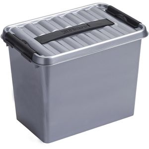 Sunware Aufbewahrungsbox Q-Line Box 78400628, 9L, Kunststoff, grau, A5, 31 x 20 x 22cm