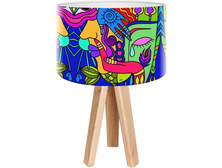 Lampe de chevet en bois impresio