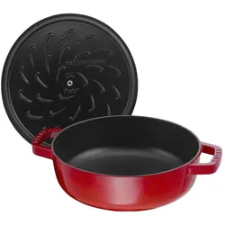 Staub Bräter Chistera Drop, Pfanne + Kochtopf, Rot