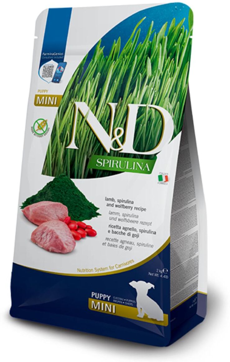 N&D Dog Spirulina Puppy Mini Agnello 2KG