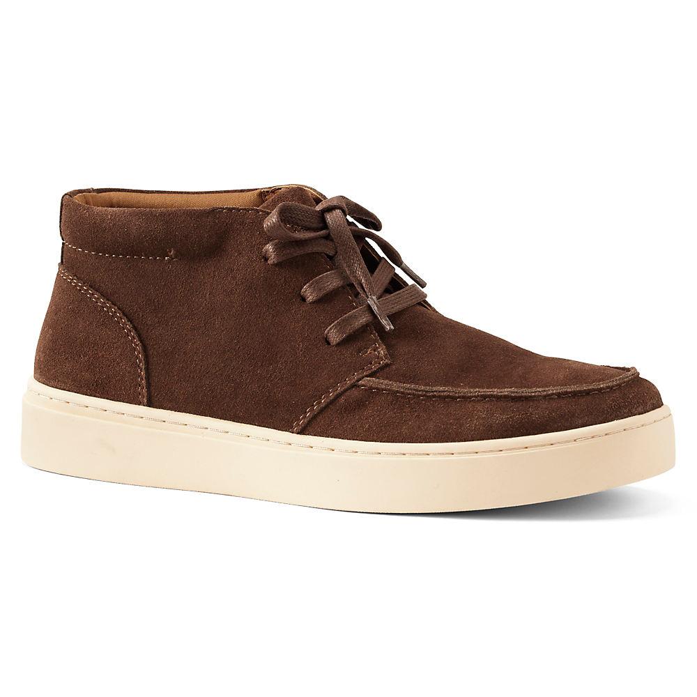 Schnürboots aus Veloursleder, Herren, size: regular, Braun, Rauleder, by Lands' End