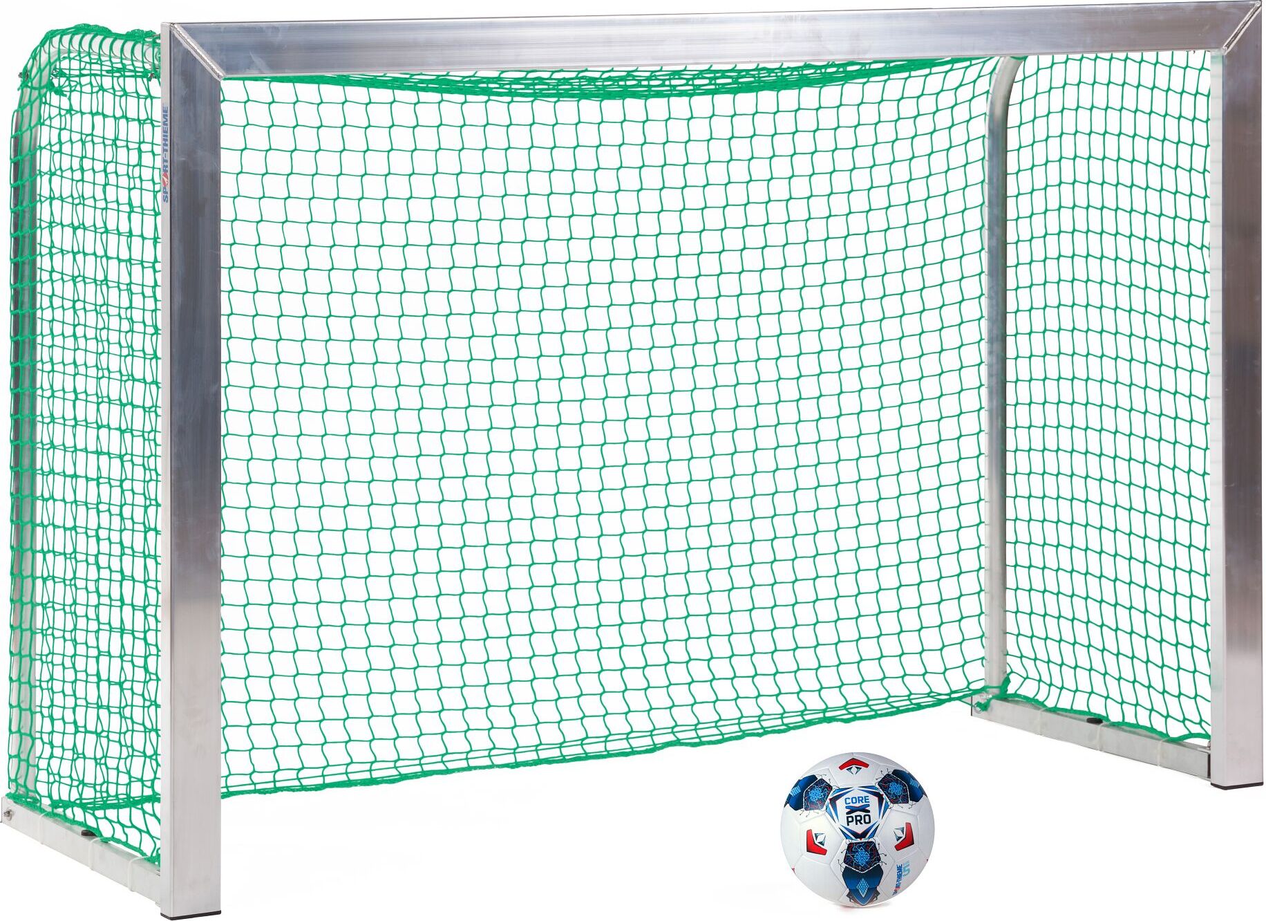 Sport-Thieme Mini-Fußballtor "Training", Inkl. Netz, grün (MW 4,5 cm), 1,80x1,20 m, Tortiefe 0,70 m