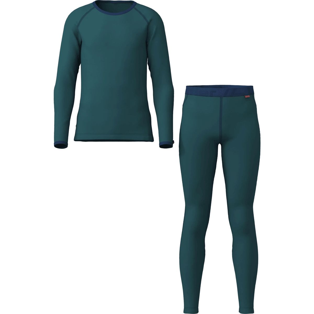 Löffler Kids SET Long Transtex Warm 180 smeraldo (368) 152 30339-368-152