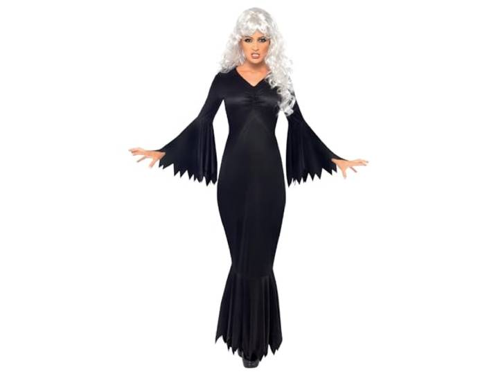 Midnight Vamp Costume, Black, with Gown, (M)