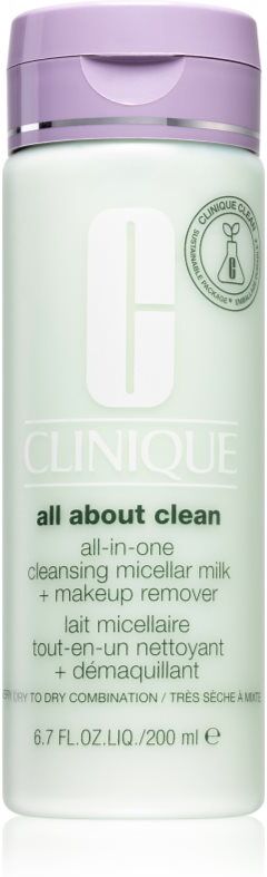 Clinique All About Clean™ All-in-One Cleansing Micellar Milk + Makeup Remover sanfte Reinigungsmilch für trockene bis sehr trockene Haut 200 ml