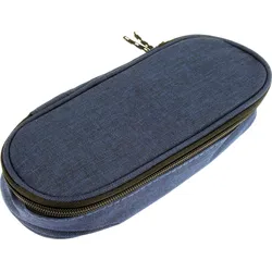 KANGARO 56302 - Federmäppchen, oval, dunkelblau