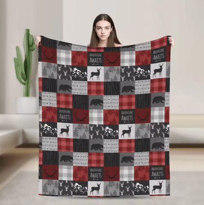 Inspire Curations Royal Stewart Tartan Plaid Soft Fleece Throw Blanket 13 200x150cm 80x60in