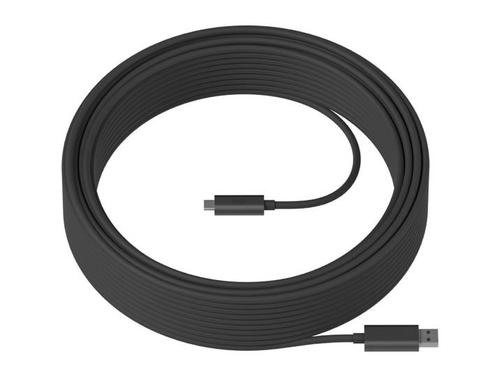 Logitech Strong, 10 m, USB A, USB C, USB 3.2 Gen 2 (3.1 Gen 2), 10 Gbit/s, Graphite 939-001799