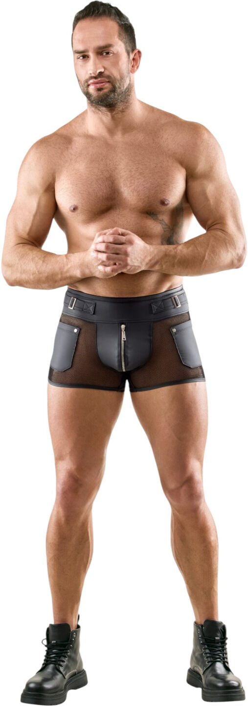 Svenjoyment - men’s mesh briefs with pockets (black) - XL