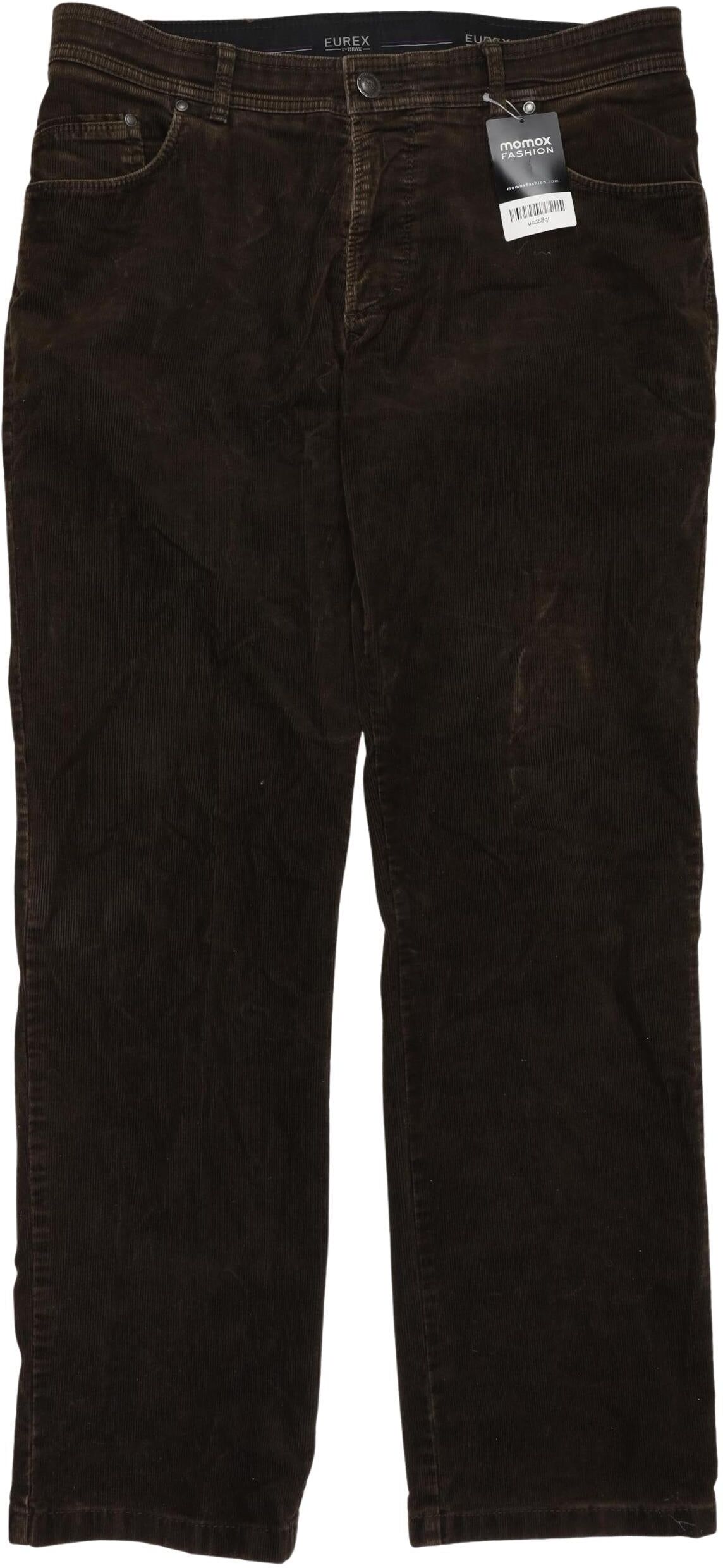 Eurex by Brax Herren Stoffhose, Braun, Gr. W26, Baumwolle / Elasthan - Second Hand