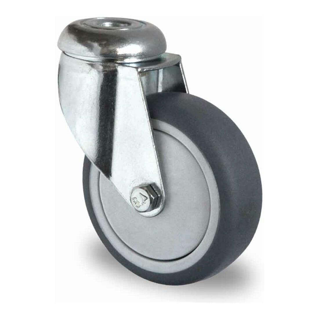 CASCOO Rückenlochlenkrolle ø 75 mm Serie P2T2 Kugellager (HAH12C0075P2T2B42)
