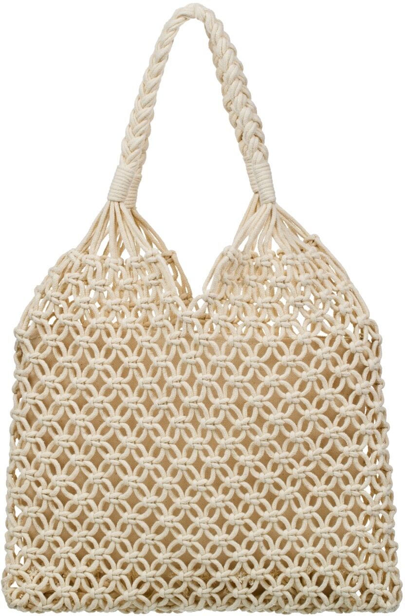 Shopper BILLABONG "Crochet", Damen, beige (weiß cap), Obermaterial: 100% Polyester., Taschen Shopper