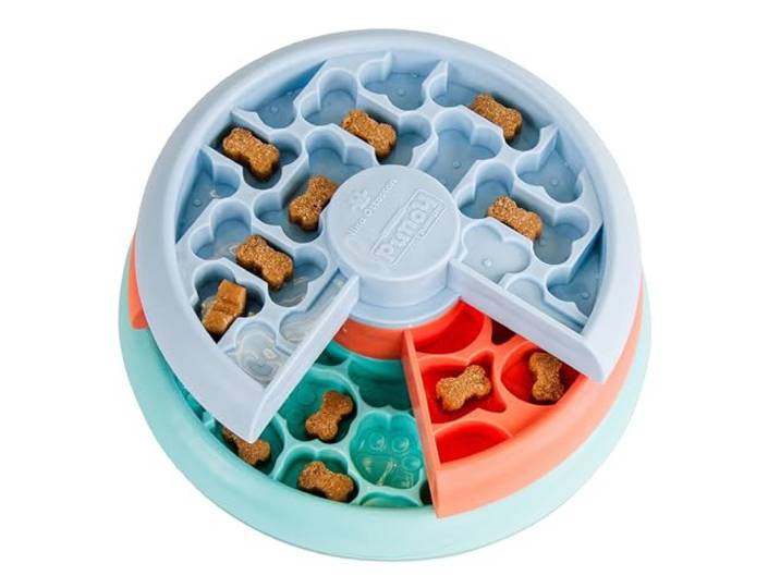 Nina Ottosson by Outward Hound Puppy Lickin' Layers Interactive Dog Puzzle Slow Feeder for Puppies, Level 2 Intermediate Dog Enrichment Toy, Multicolored
