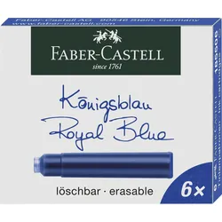 FABER-CASTELL Tintenpatronen für Füller königsblau