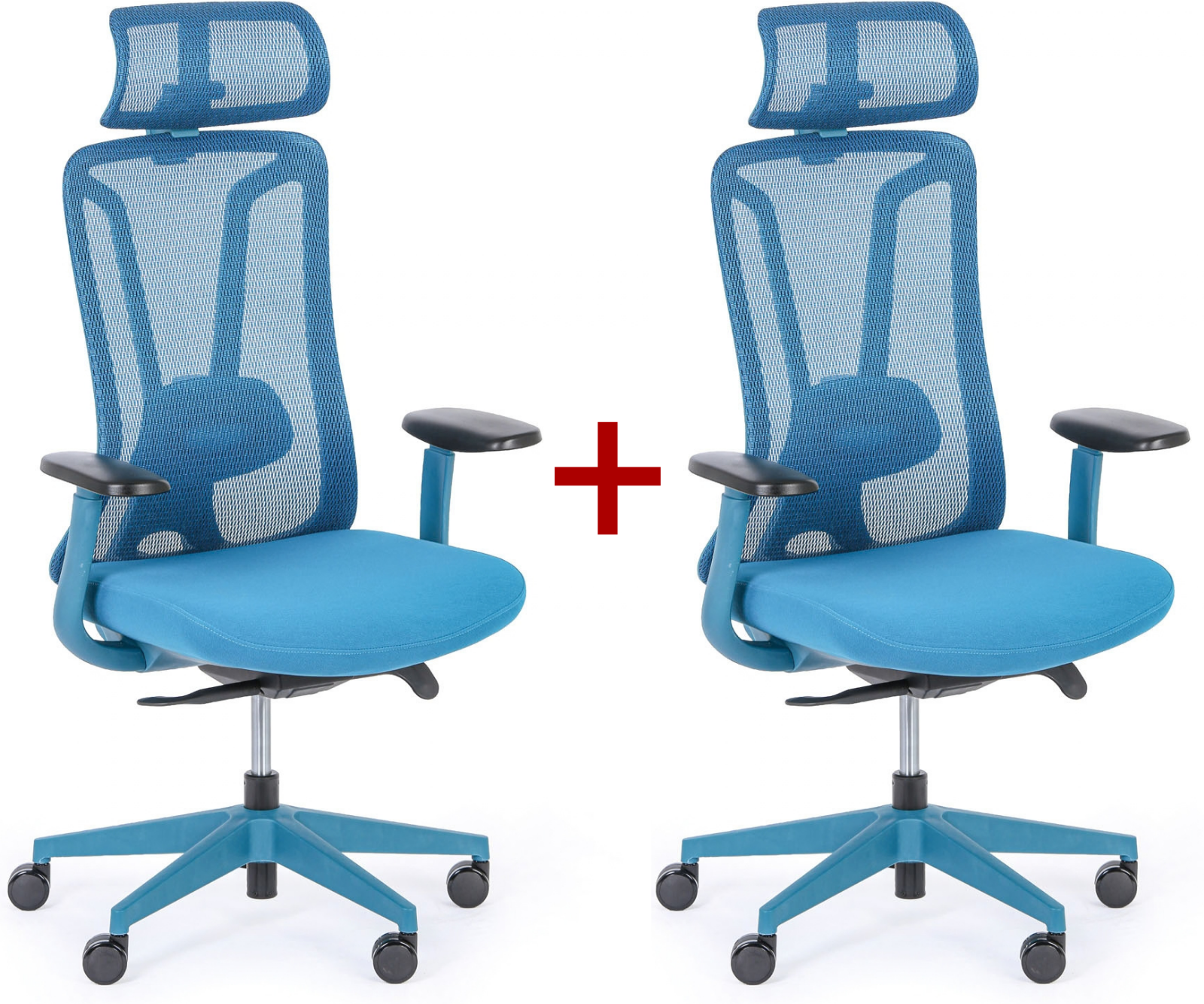 B2B Partner Bürostuhl MIDA 1+1 GRATIS, blau