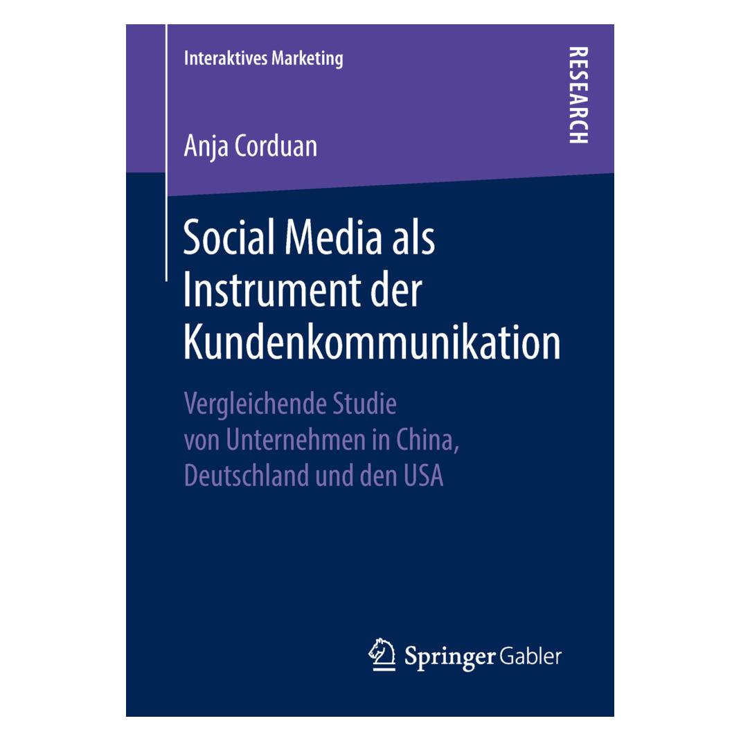 Springer Sociale media als communicatiemiddel voor klanten (Deutsch, Softcover, Anja Corduan) (35150863)