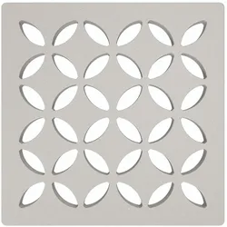Schlüter Systems KERDI-DRAIN-STYLE Austauschbarer Entwässerungsrost Design 5 Floral Edelstahl TSBG - Strukturbeschichtet Beigegrau