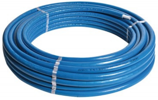 Henco Tubo Multistrato Isolato Standard PE-Xc/AL/PE-Xc Da 25 Mt. (Vendita a Rotolo) Colore Blu, Misura 32 x 3.0