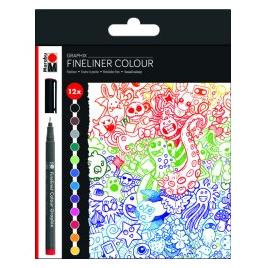 Marabu Fineliner Graphix Doodle Supreme 0.5 mm, 12 Stück (12x) (0146000000100)