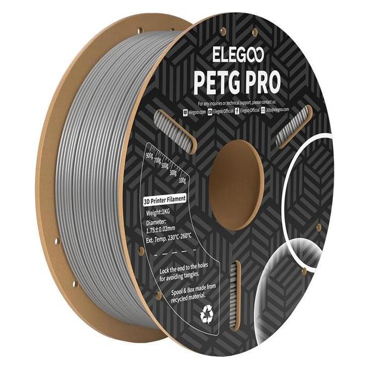 Elegoo Filament PETG Pro (Szary) (PETG, 1000 g, 1.75 mm) (50.203.0205)