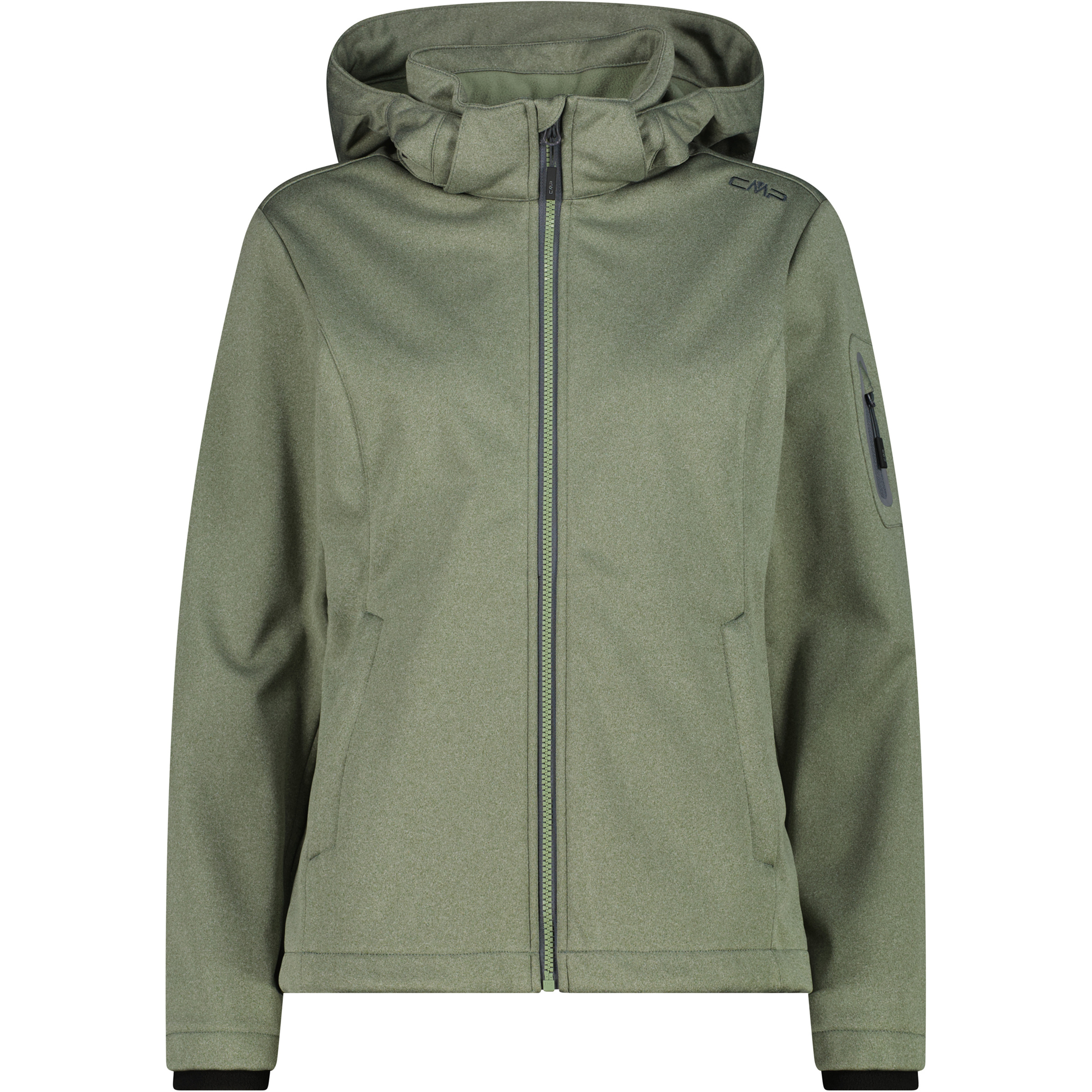 CMP Melange Damen Softshelljacke oliv Größe S Trekking Wasserabweisend